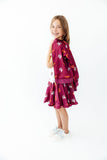 Virginia Tech Maroon Hokie Ruffle Twirl Skort - Aaria Tees Aaria Tees