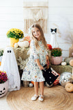 Ghouls Rule 3/4 Sleeve Pocket Twirl Dress - Aaria Tees Aaria Tees