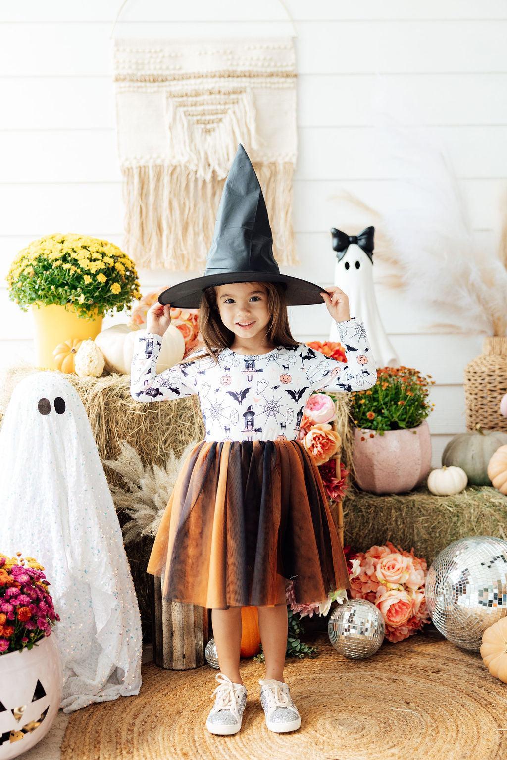 Boo-tiful Halloween L/S Tutu Dress - Aaria Tees