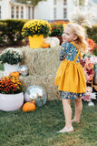 Mustard Faux Suede Pinafore - Aaria Tees Aaria Tees