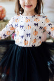 Pretty in Pumpkin L/S Tutu Dress - Aaria Tees Aaria Tees