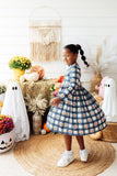 Plaid Pumpkins L/S Pocket Twirl Dress - Aaria Tees Aaria Tees