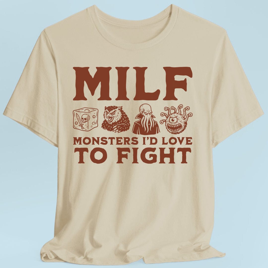 MILF – Monsters I’d Love to Fight Funny D&D T-Shirt - Aaria Tees Aaria Tees