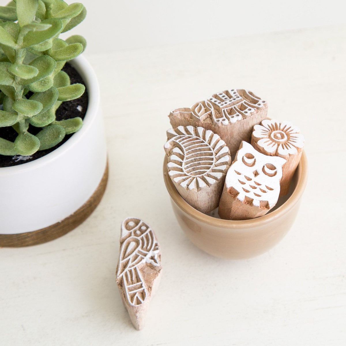 Mini Block Print Stamps Set - Aaria Tees