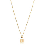 Mini Lock Necklace Aaria Tees