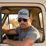 Embroidered Hubby Trucker Hat – Classic Mesh Cap for Wedding or Anniversary - Aaria Tees Aaria Tees
