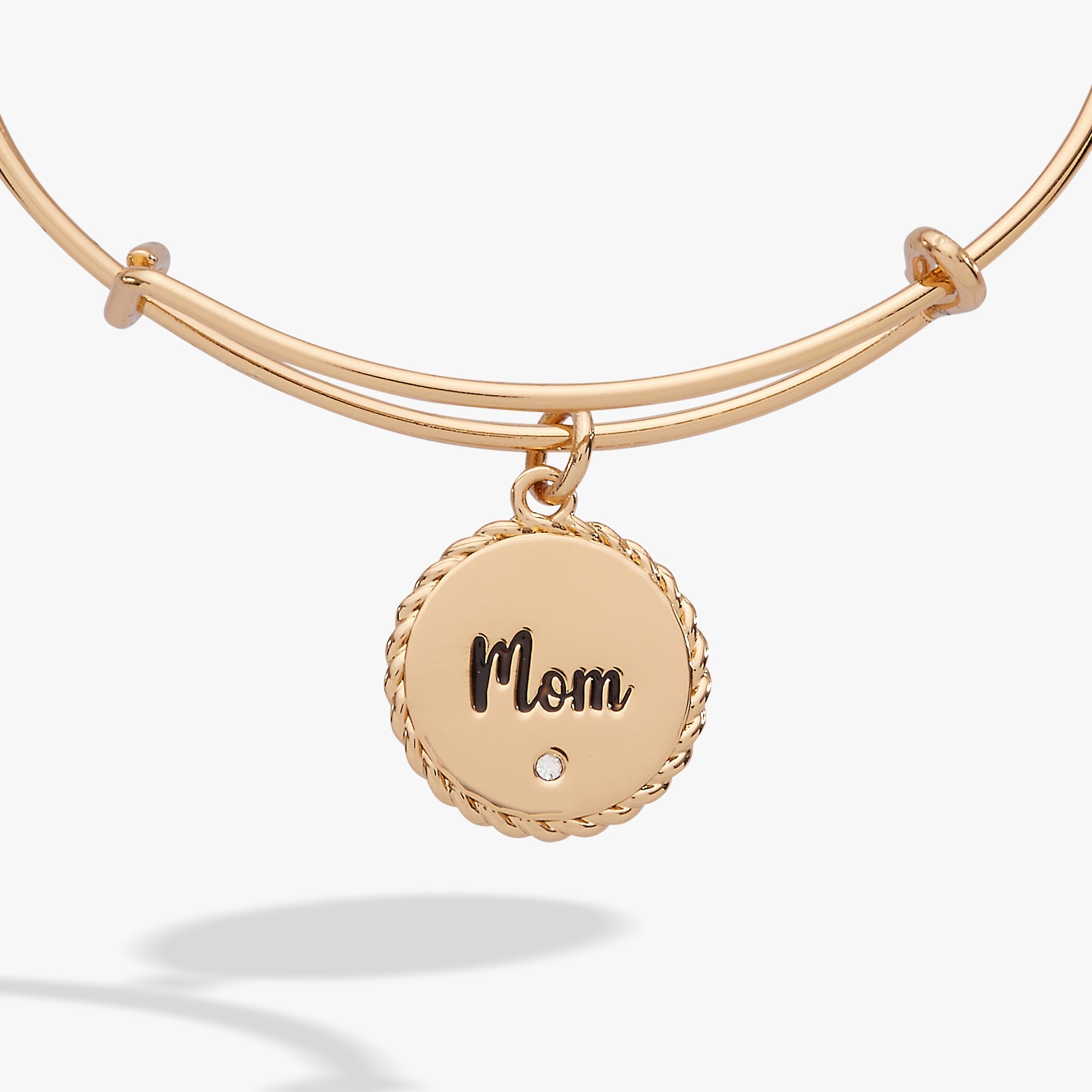 Mom 'Bonded By Love, Connected For Life' Charm Bangle - Aaria Tees Aaria Tees