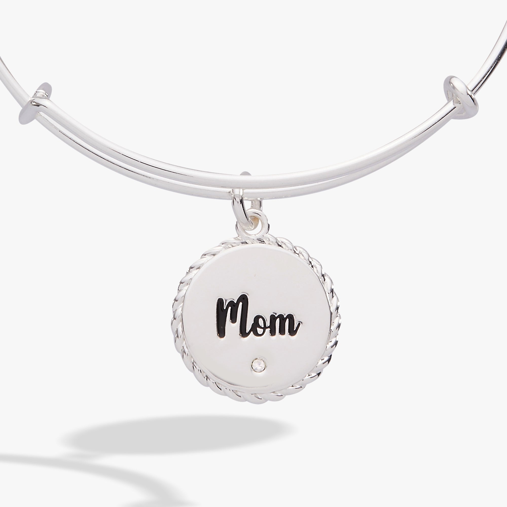 Mom 'Bonded By Love, Connected For Life' Charm Bangle - Aaria Tees Aaria Tees
