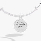 Mom 'Bonded By Love, Connected For Life' Charm Bangle - Aaria Tees Aaria Tees