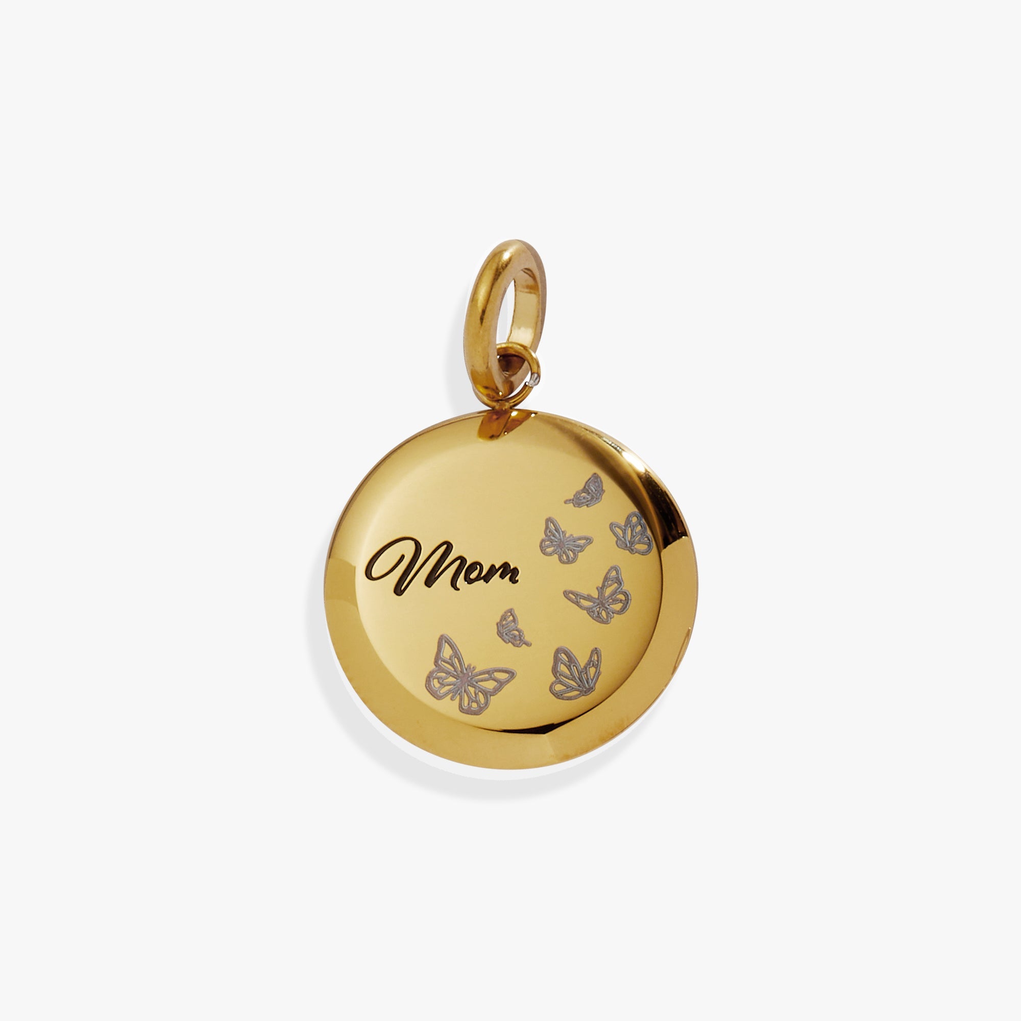 Mom Butterfly Disc Charm - Aaria Tees Aaria Tees