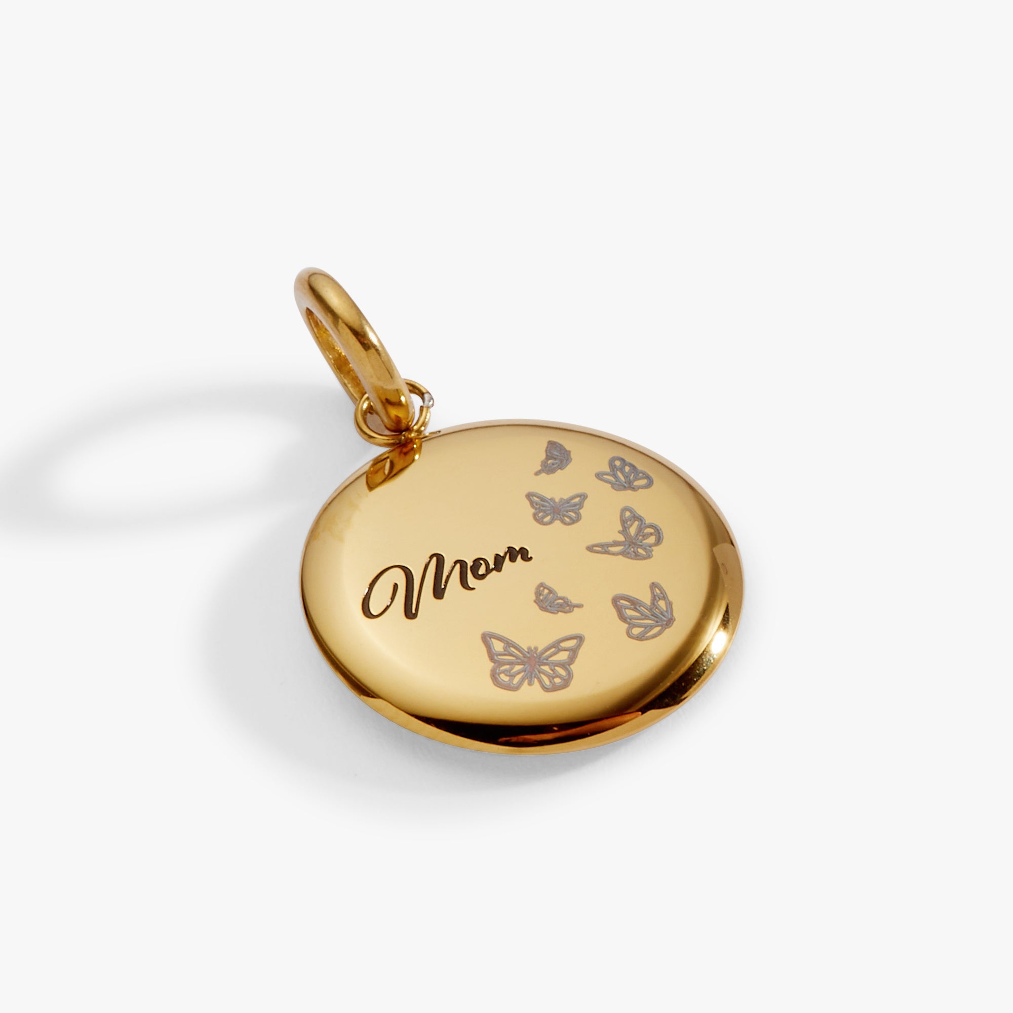 Mom Butterfly Disc Charm - Aaria Tees Aaria Tees