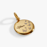 Mom Butterfly Disc Charm - Aaria Tees Aaria Tees