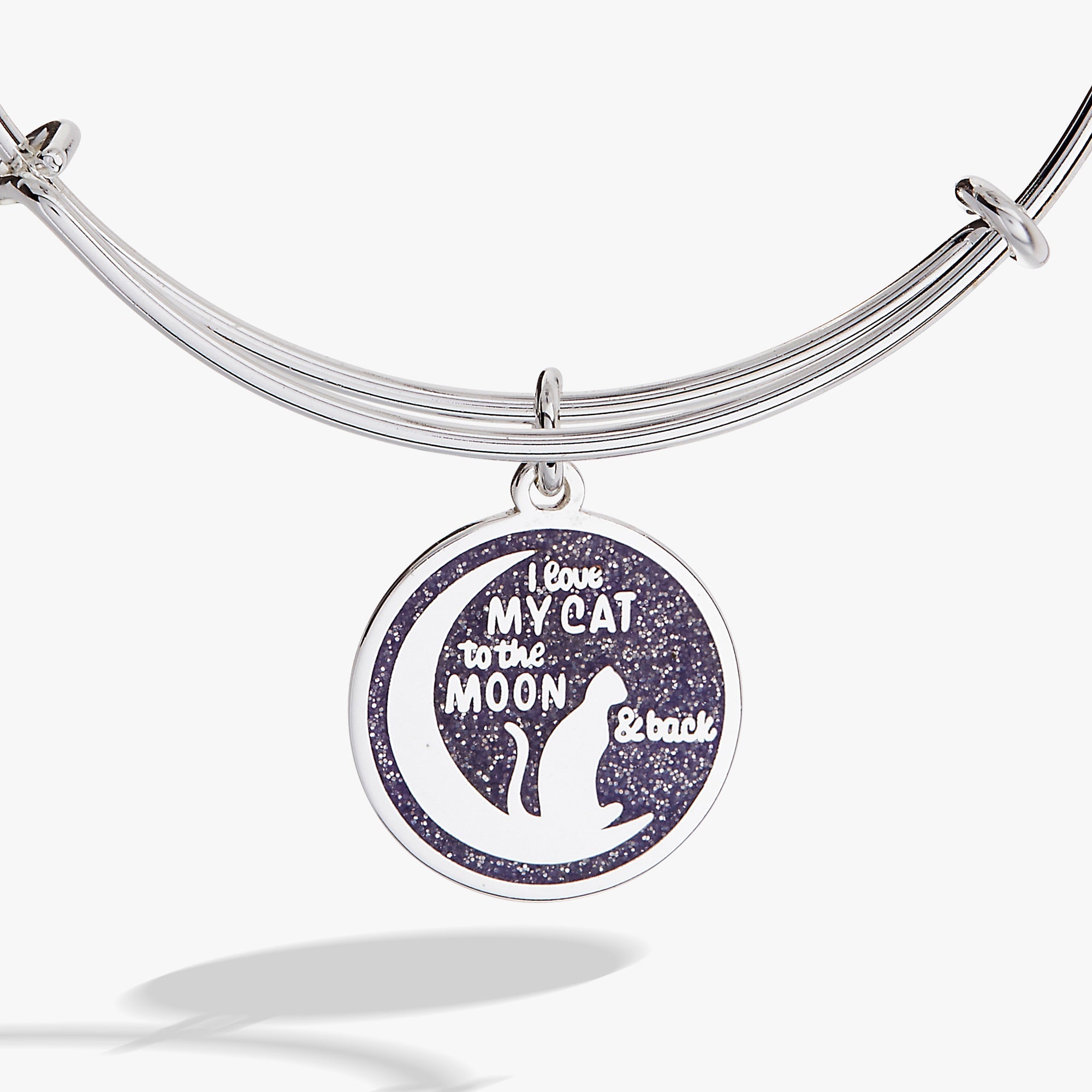'Love My Cat to the Moon and Back' Bangle - Aaria Tees Aaria Tees