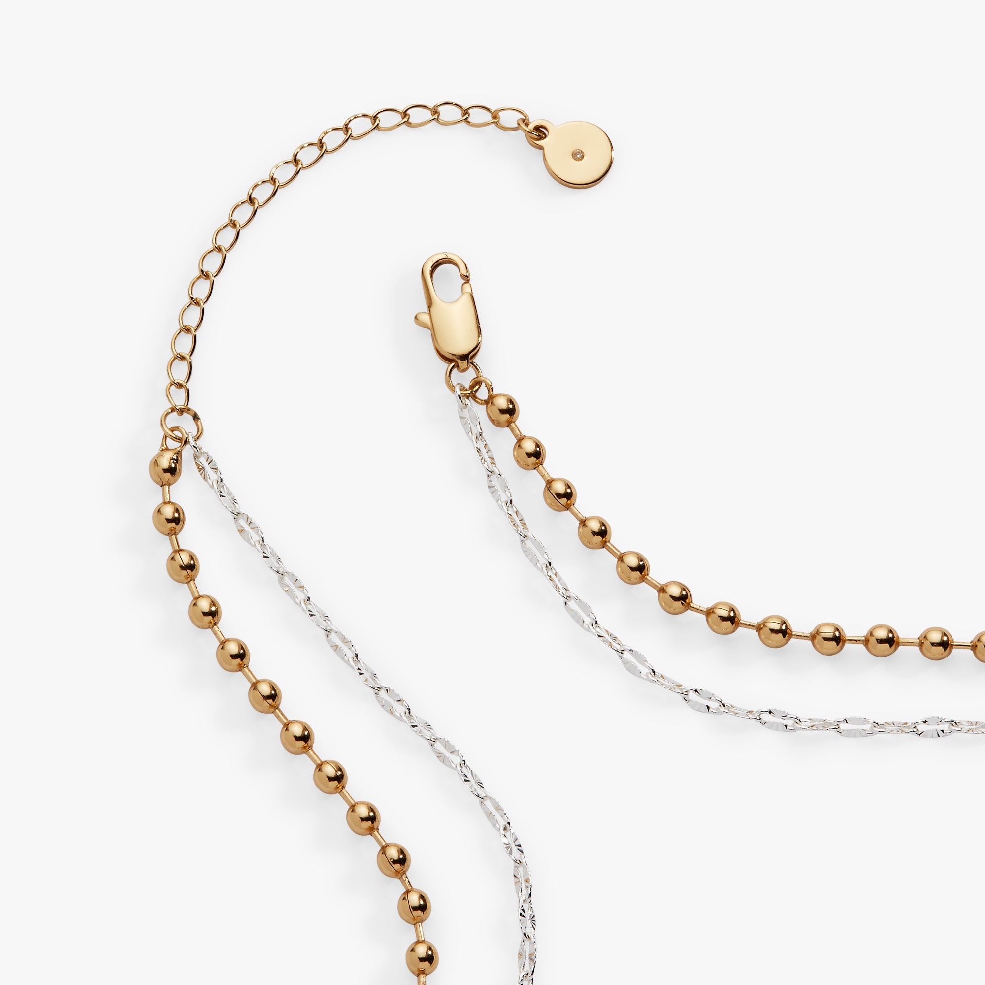 Moon Magic 2 Row Charm Necklace - Aaria Tees Aaria Tees