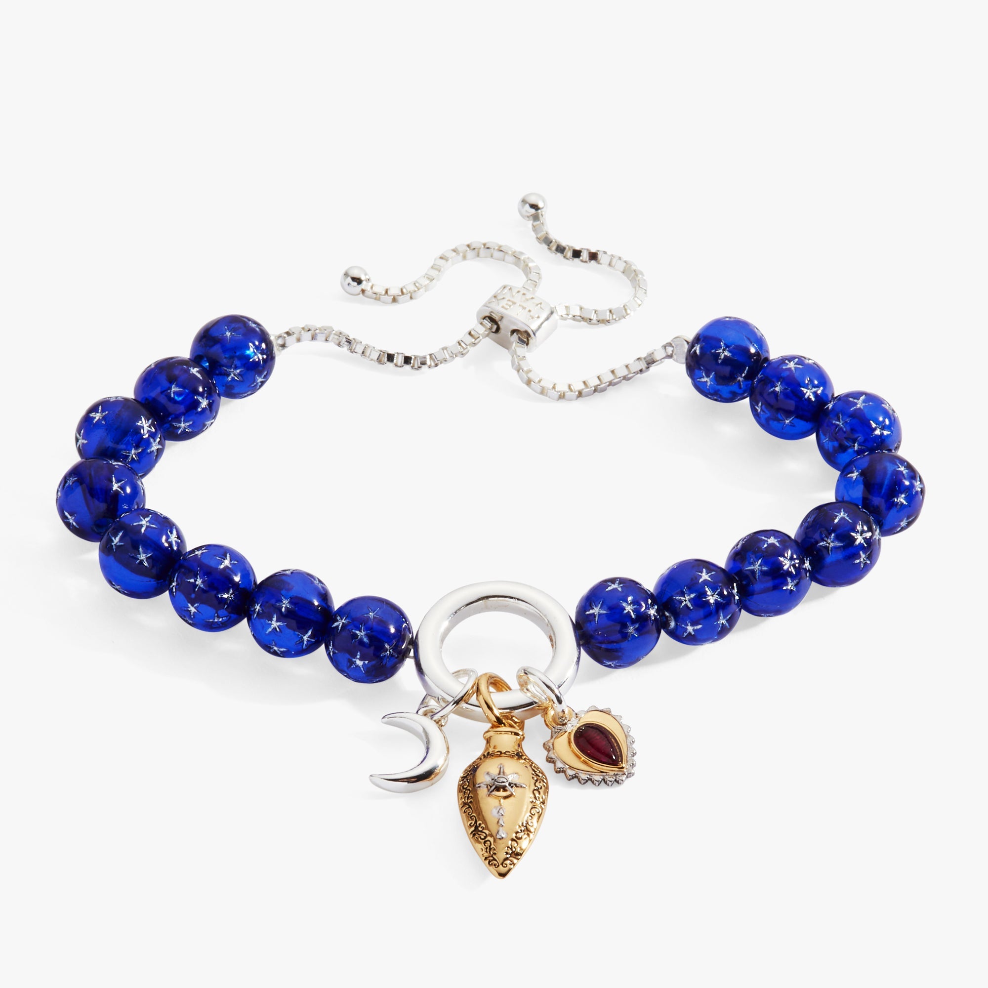Moon Magic Beaded Charm Bolo Bracelet - Aaria Tees Aaria Tees