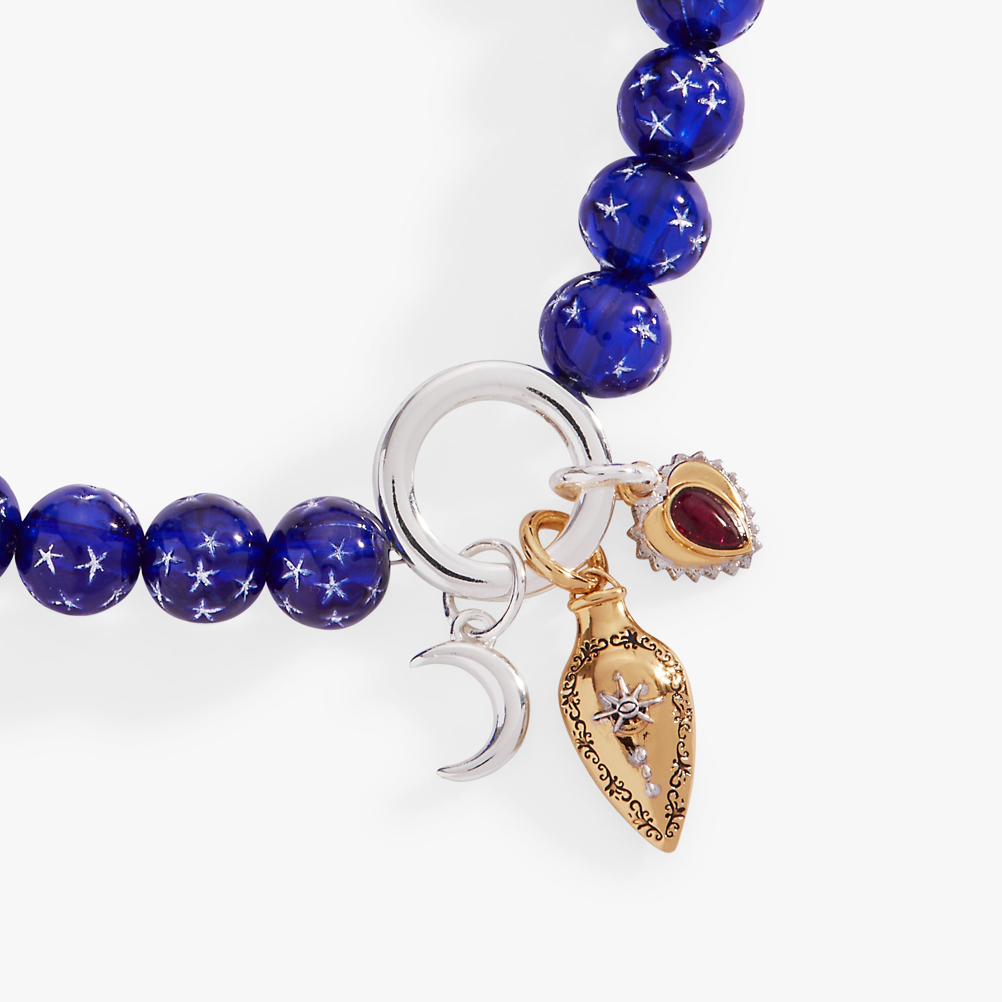 Moon Magic Beaded Charm Bolo Bracelet - Aaria Tees Aaria Tees