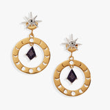 Moon Phase Statement Earring - Aaria Tees Aaria Tees