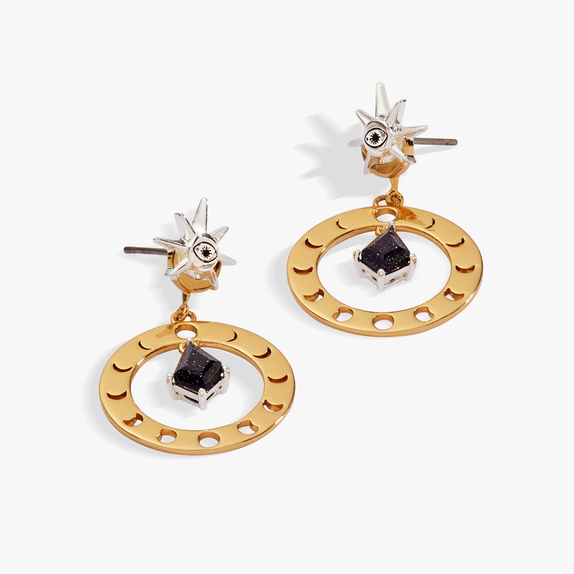 Moon Phase Statement Earring - Aaria Tees Aaria Tees