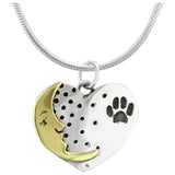 Moonstruck Paw Sterling Necklace - Aaria Tees Aaria Tees