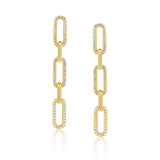 Morgan CZ Link Earring Aaria Tees