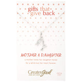 Mother & Daughter Silhouette Sterling Necklace - Aaria Tees Aaria Tees