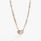 Heart Mother of Pearl Toggle Necklace - Aaria Tees Aaria Tees