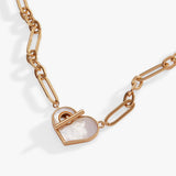 Heart Mother of Pearl Toggle Necklace - Aaria Tees Aaria Tees
