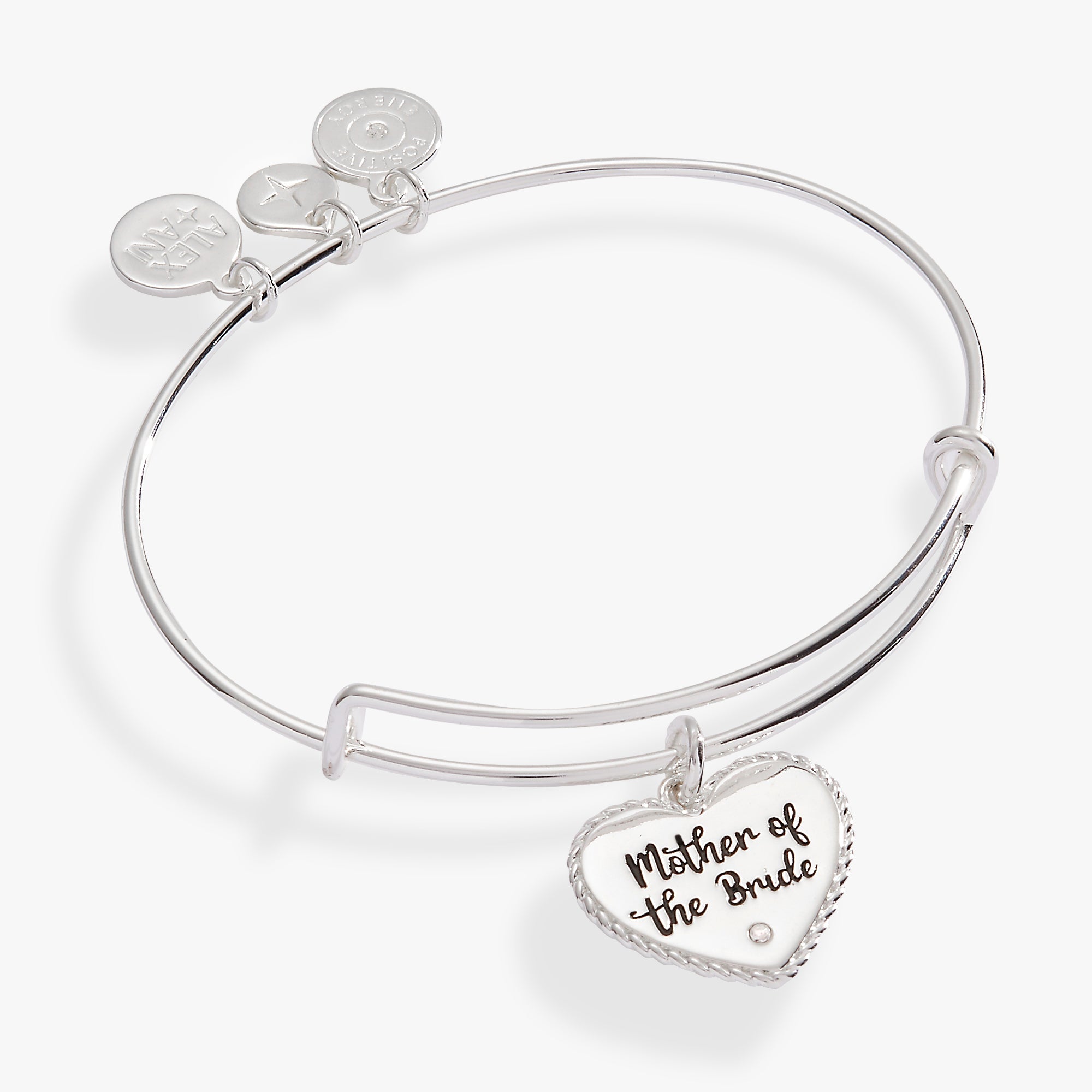 Mother of the Bride Heart Bangle - Aaria Tees Aaria Tees