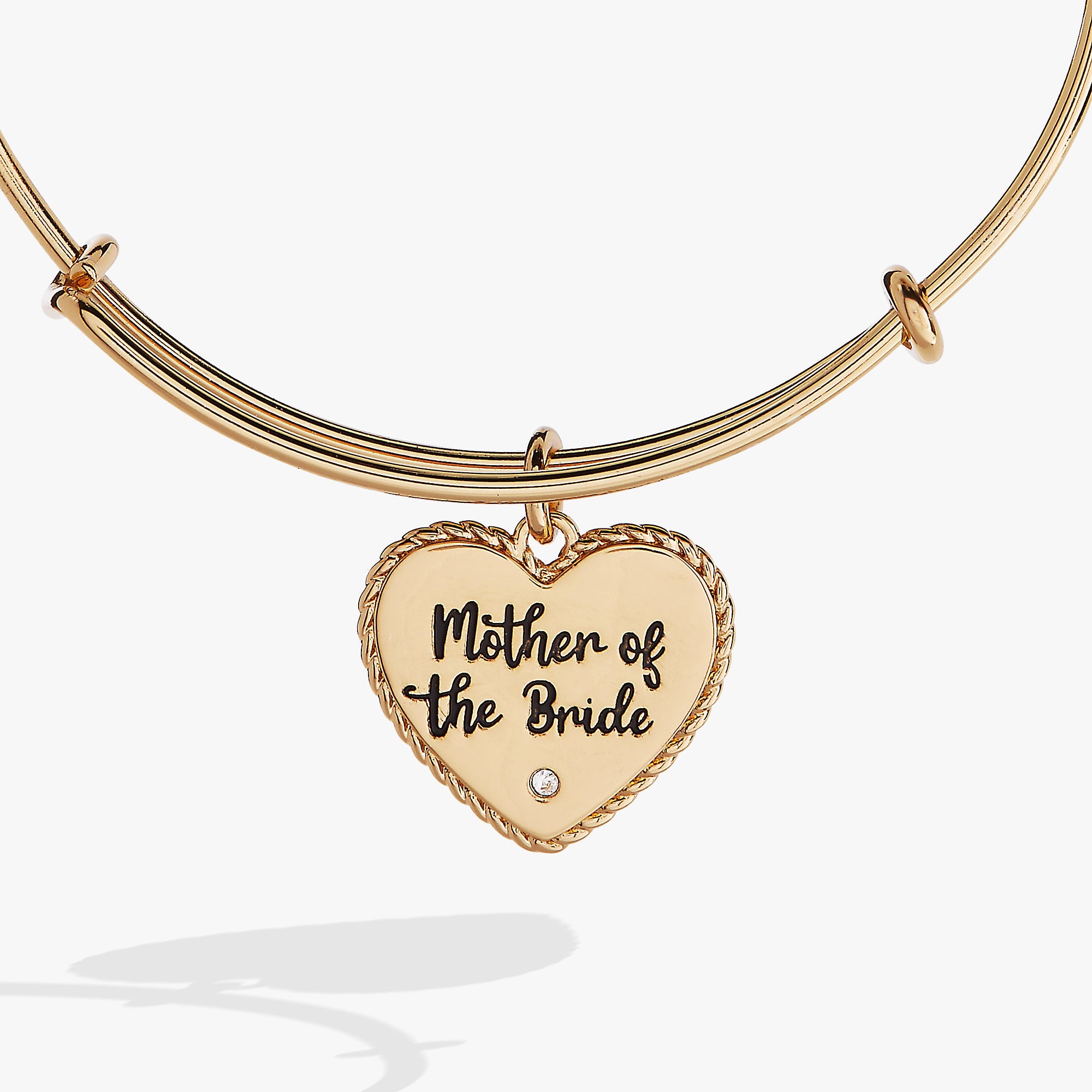 Mother of the Bride Heart Bangle - Aaria Tees Aaria Tees