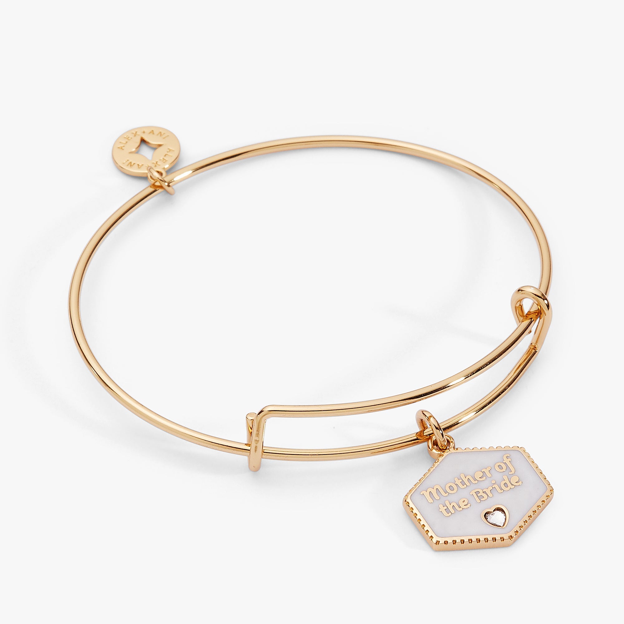Mother of the Bride Mother of Pearl Charm Bangle - Aaria Tees Aaria Tees