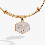 Mother of the Bride Mother of Pearl Charm Bangle - Aaria Tees Aaria Tees