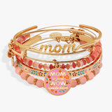 'Mom Is Just Wow Upside Down' Bangle Set of 5 - Aaria Tees Aaria Tees
