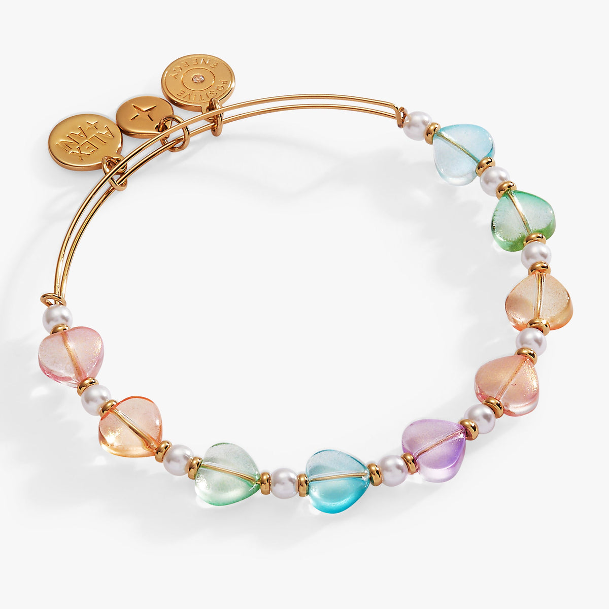Colorful Heart Beaded Bangle - Aaria Tees