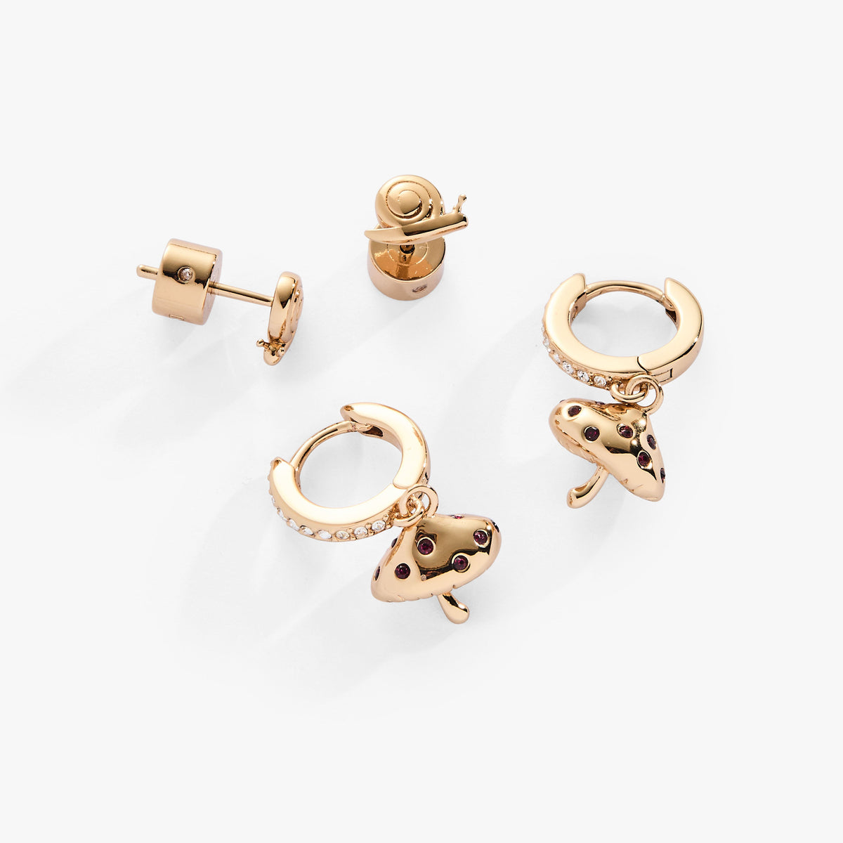 Mushroom Earring Duo Set - Aaria Tees