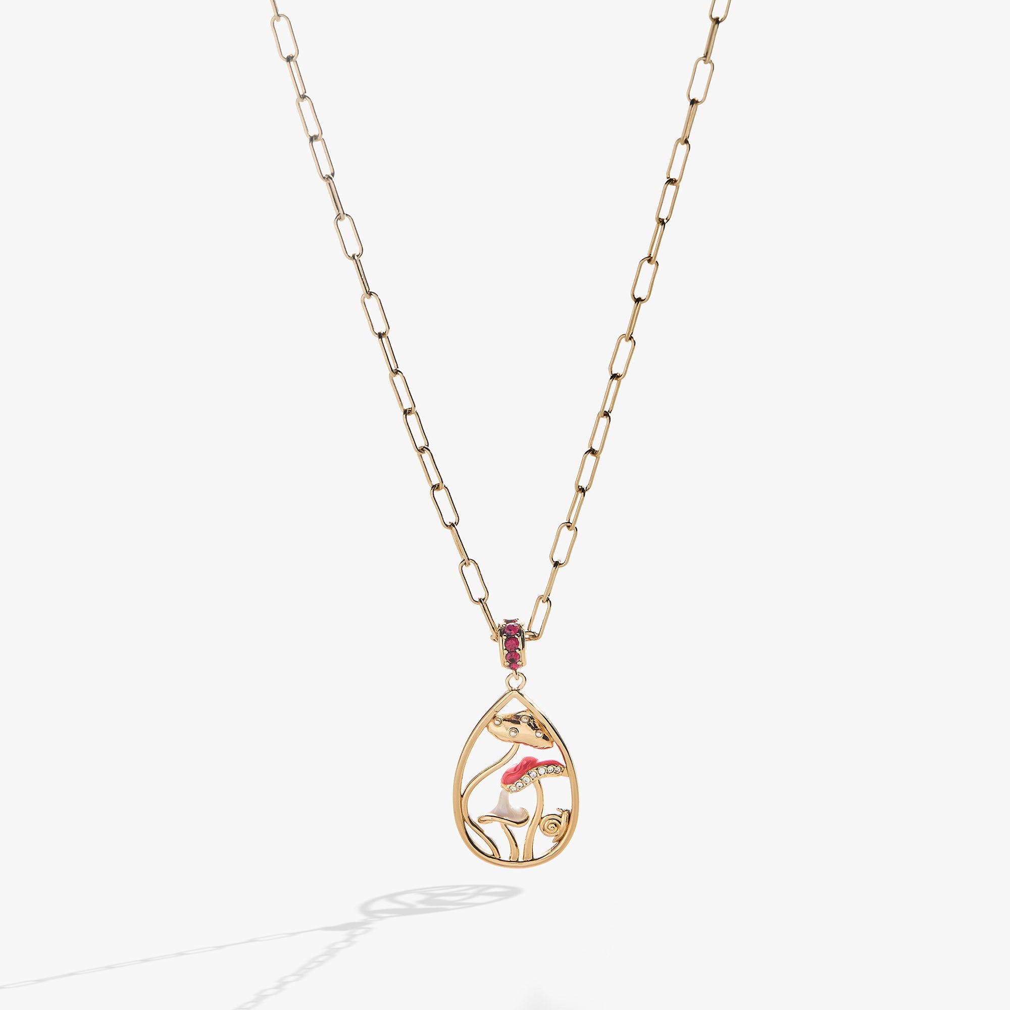 Mushroom Pendant Necklace - Aaria Tees Aaria Tees