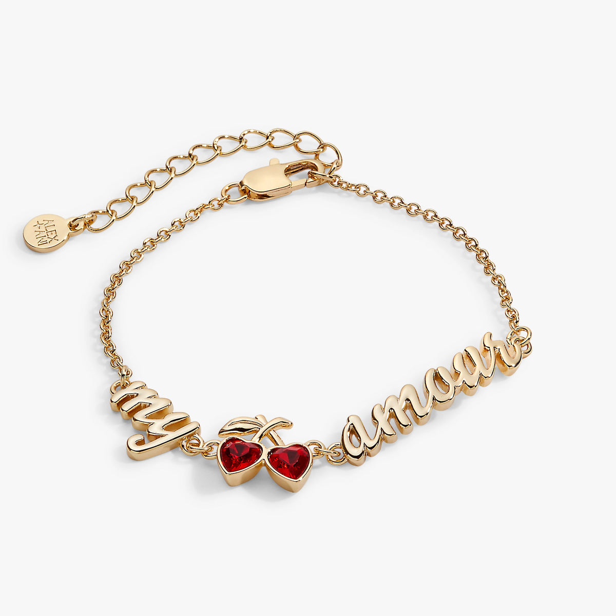 'My Cherry Amour' In-Line Chain Bracelet - Aaria Tees