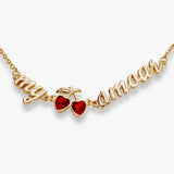 'My Cherry Amour' In-Line Chain Bracelet - Aaria Tees Aaria Tees