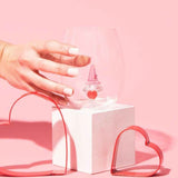 3D Gnome Heart Stemless Wine Glasses Aaria Tees