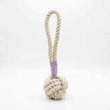 Natural White Tug Rope Toy | Handcrafted Aaria Tees