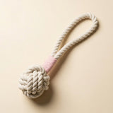 Natural White Tug Rope Toy | Handcrafted Aaria Tees
