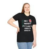 Naughty & Nice Christmas DnD T-Shirt - Aaria Tees Aaria Tees