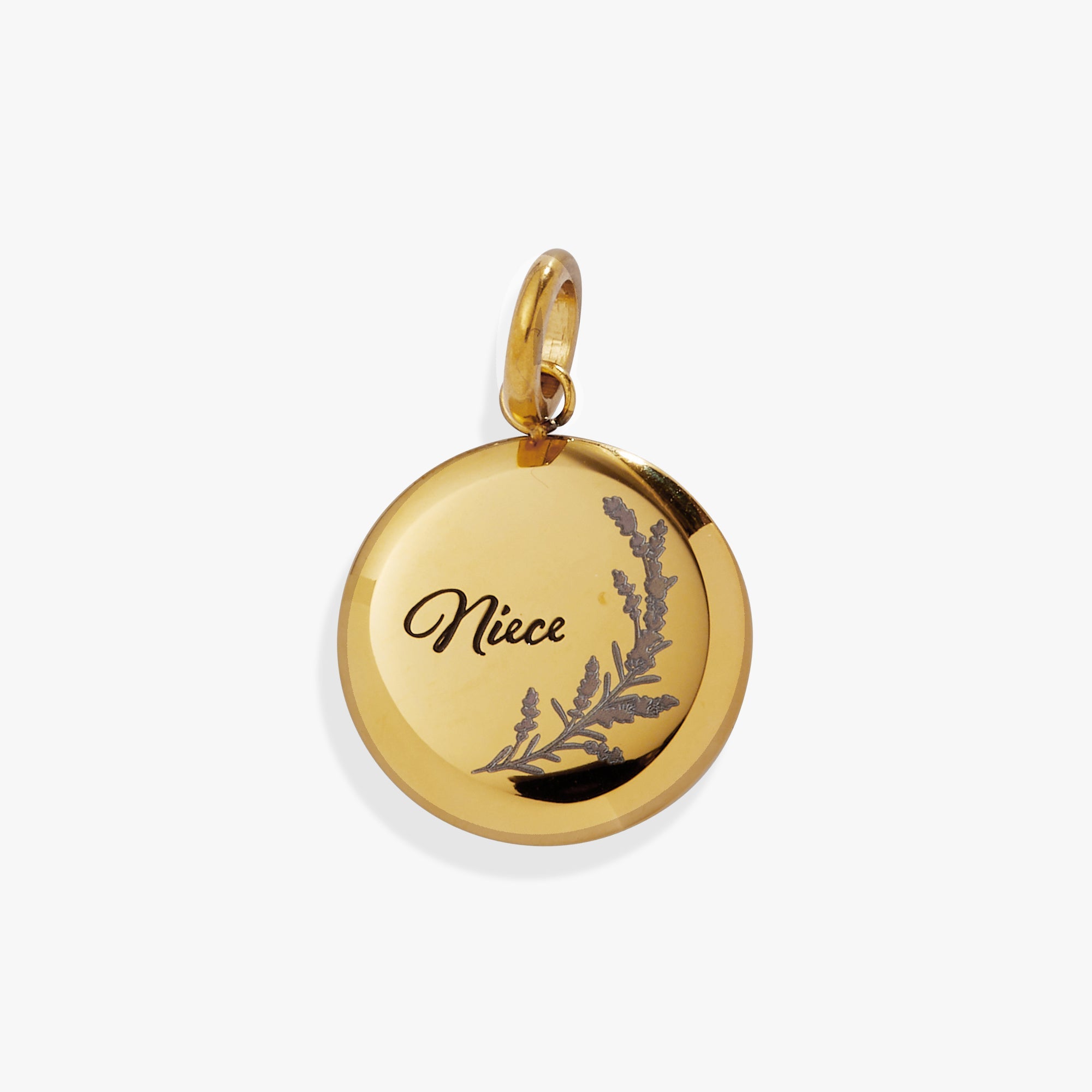 Niece Lavender Disc Charm - Aaria Tees Aaria Tees