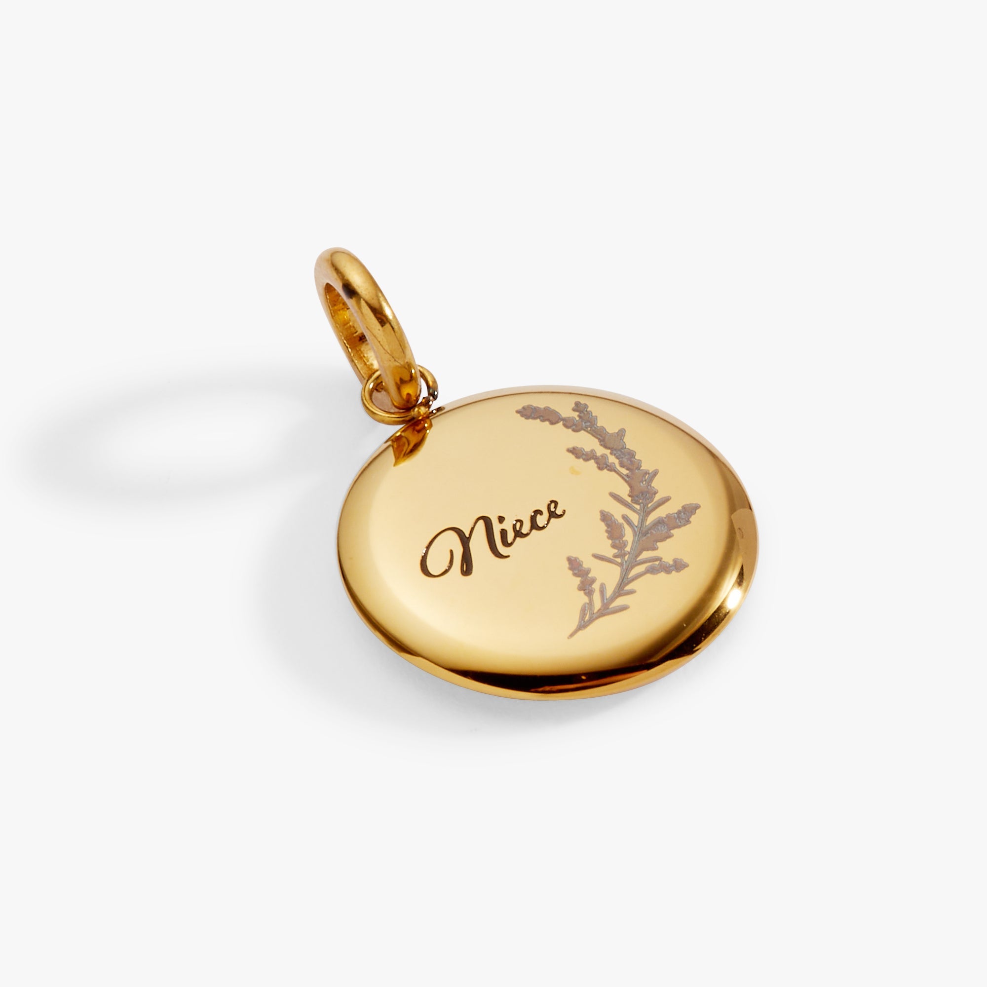 Niece Lavender Disc Charm - Aaria Tees Aaria Tees