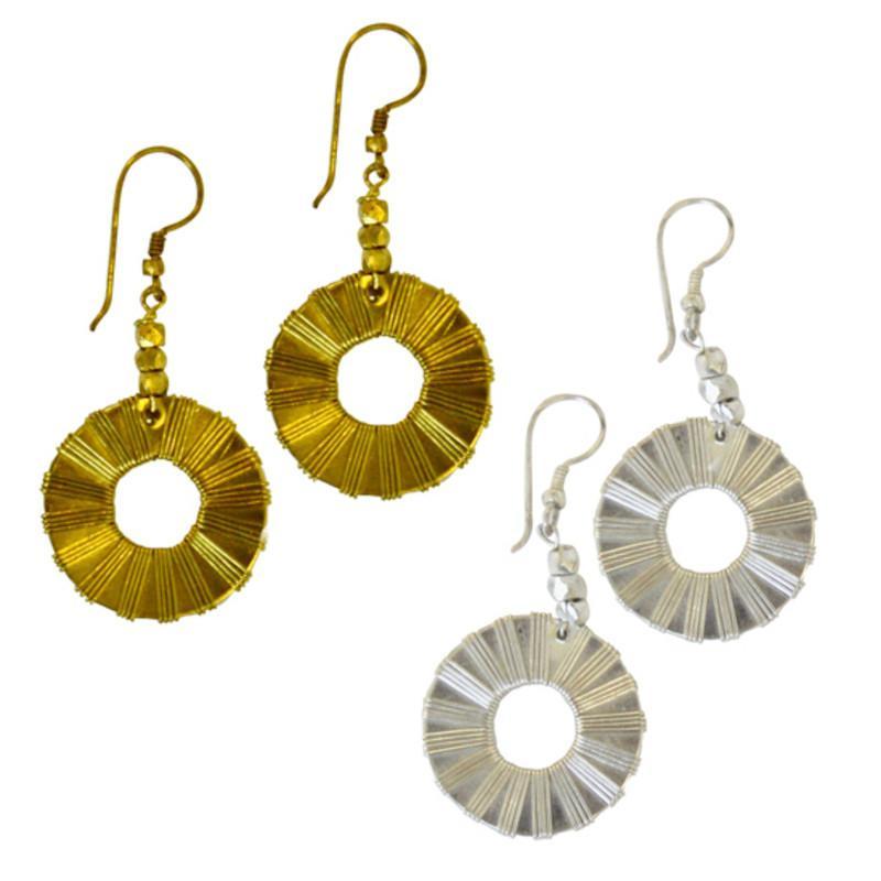 New Dimensions Circle Earrings - Aaria Tees Aaria Tees