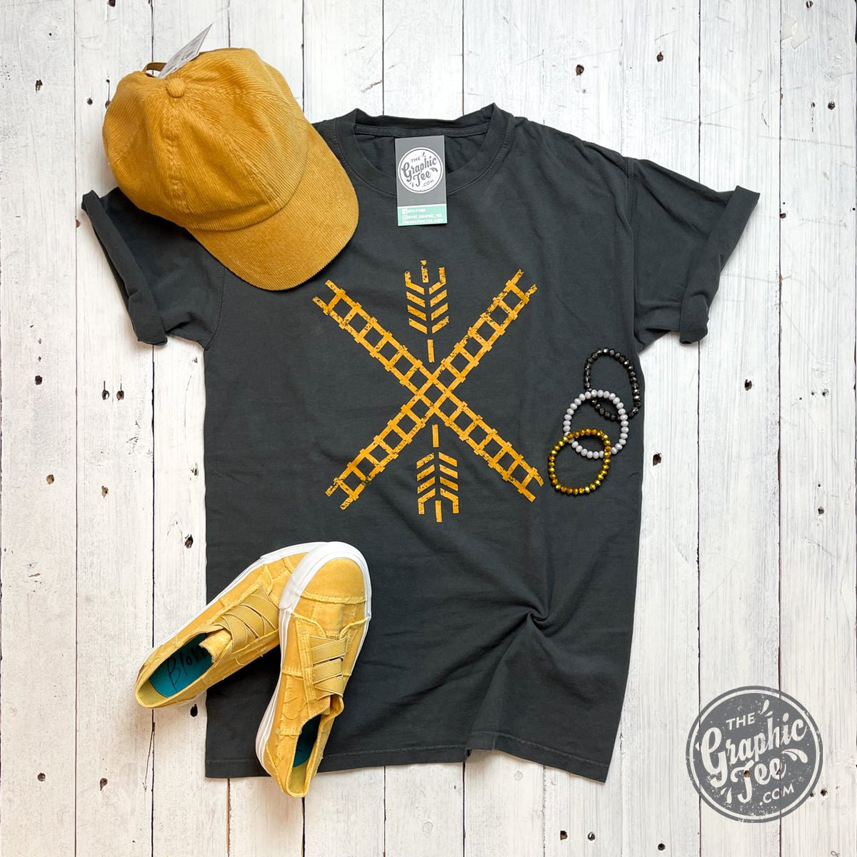 Newton Flag Comfort Wash Unisex Tee - Aaria Tees