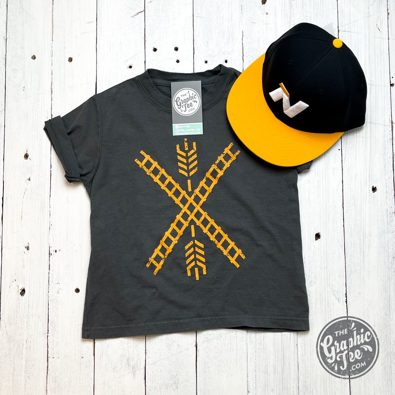Newton Flag Comfort Wash YOUTH Tee - Aaria Tees Aaria Tees