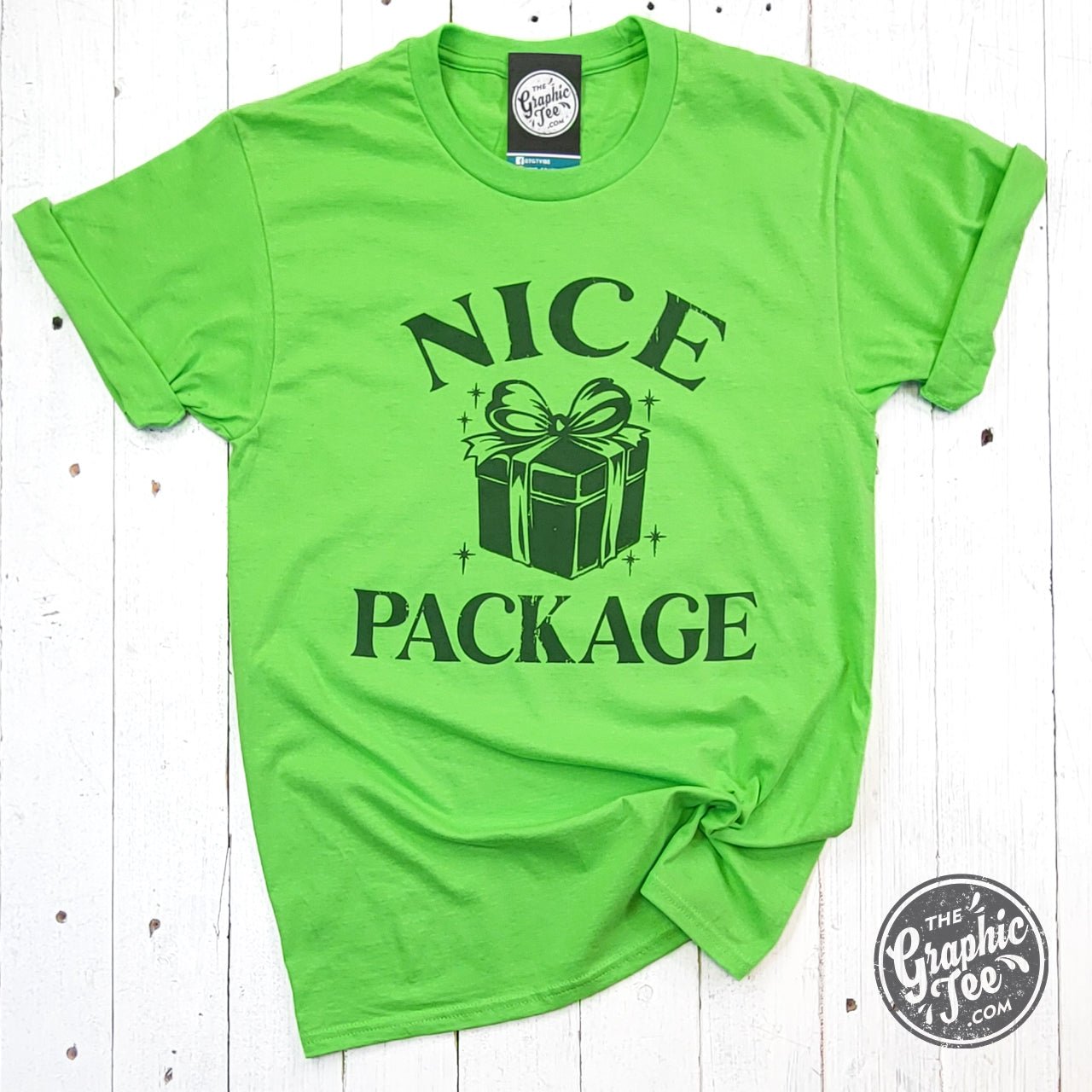 Nice Package Unisex Lime Green Short Sleeve Tee - Aaria Tees Aaria Tees