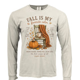 Fall is My Favorite Color Adult Long Sleeve Crewneck Tshirt - Aaria Tees Aaria Tees
