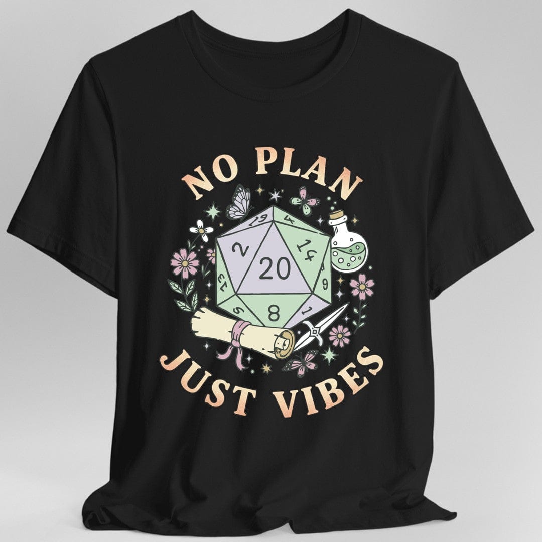 No Plan Just Vibes D&D T-Shirt - Aaria Tees Aaria Tees