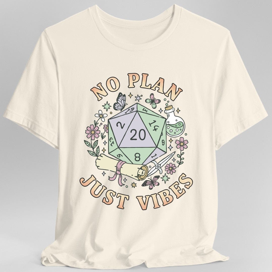 No Plan Just Vibes D&D T-Shirt - Aaria Tees Aaria Tees